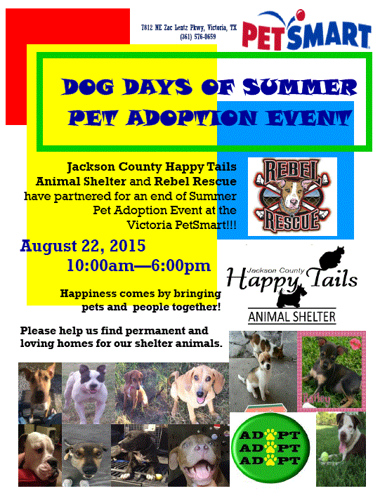 Dog Days of Summer Pet Adoption Event!